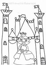 Princesse Chateau Greatestcoloringbook Bestof sketch template