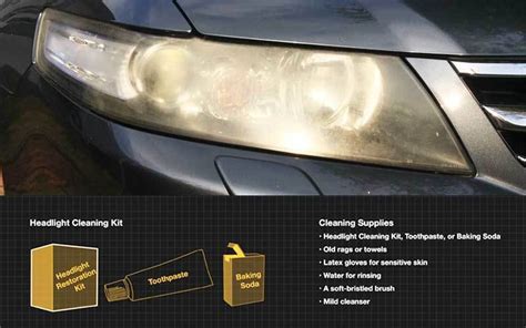 clean foggy headlights easy step  step complete guide