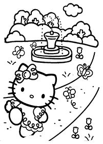 kitty printable coloring pages