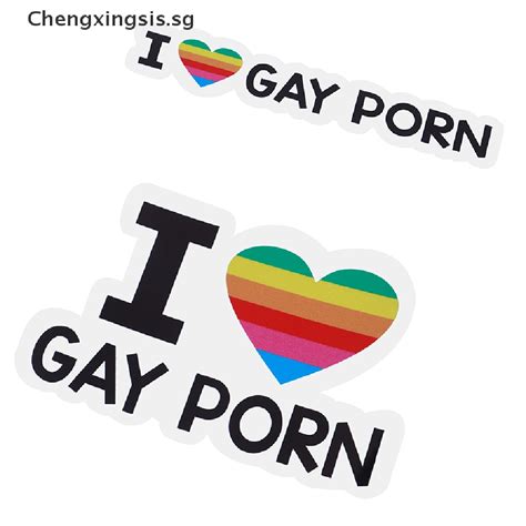 [chengxingsis] i love gay porn sex lgbt lesbian funny car bumper vinyl