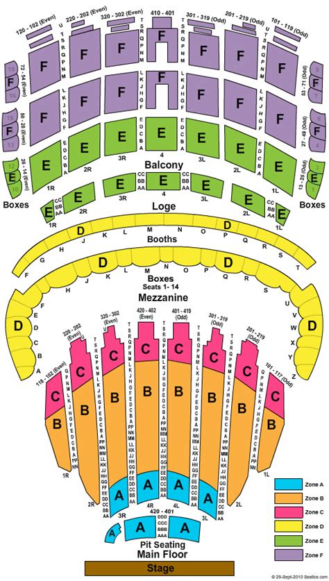 chicago theatre seating chart