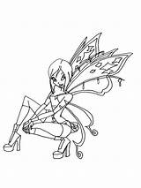 Winx Coloring Pages Tecna Club Girls Recommended sketch template