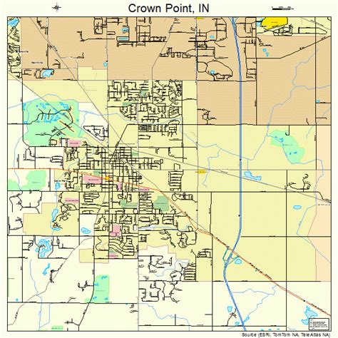 crown point indiana street map