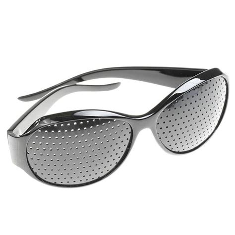 fashion pinhole glasses to improve eyesight 20 20 vision eye care