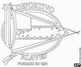 Emblem Alaves Deportivo sketch template
