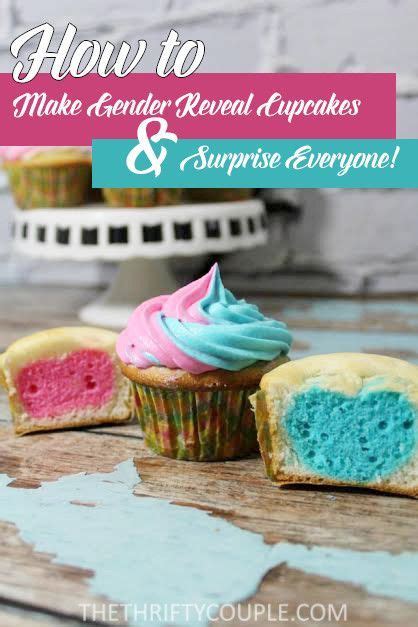 how to make diy gender reveal cupcakes and surprise everyone recipe gender reveal ideas