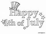 Coloring July 4th Happy Pages Fourth Printable Coloringpage Eu sketch template