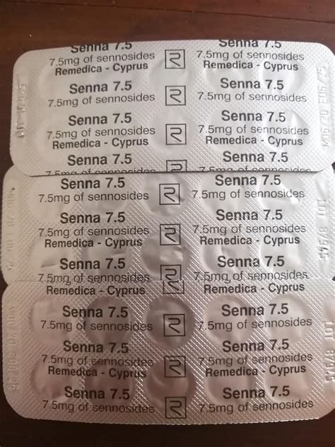 Senna 7 5mg Tablets Health And Nutrition Health Supplements Vitamins