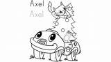 Axel Leapfrog sketch template