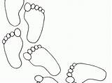 Coloring Pages Footprints Printable Clip Print Stencil Baby Kids Gif Pattern Coloringhome Comments Related Azcoloring sketch template