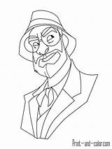 Jones Indiana Coloring Pages Color Print Father Face Animated sketch template