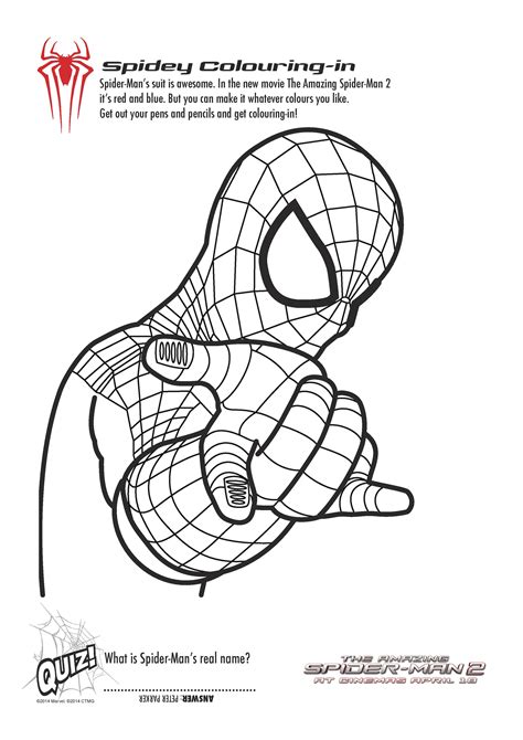 spider man ps pages coloring pages