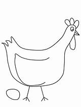 Poule Huhn Poulet Chickens Gallina Coloriages Coloringpagebook Imprimer Animaux Hen Malvorlagen Coloringhome sketch template