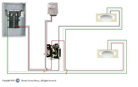 photocell wiring diagram  contactor   gmbarco