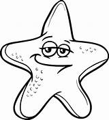 Starfish Estrela Colorir Stelle Coloriage Zeester Kleurplaat Etoile Animati Cartoni Dessin Dibujar étoile sketch template