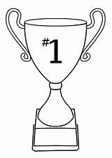 Outline Trophies Printable Paintingvalley Smiling Coloringpage Posted sketch template