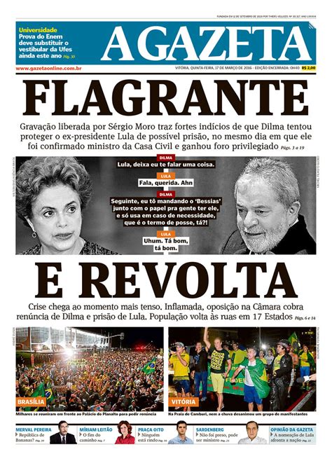 Brasil Veja As Capas Dos Jornais Brasileiros