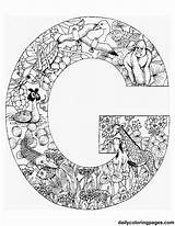 Coloring Pages Daily Alphabet Getcolorings Color sketch template