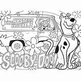 Doo Scooby Coloring Mystery Pages Machine Print Color Activity Floor Puzzle Sheets Each Printable Kids Colouring Cartoon Drawing Dessin Coloriage sketch template