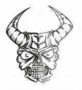 Skull Drawings Drawing Fire Skulls Horns Clipart Cool Clip Cliparts Library Devil Easy Pencil Horned Crane Clipartbest Demon Heart Getdrawings sketch template