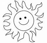 Sun Coloring Book Clipart Pages Kids Sheet sketch template
