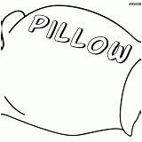 Pillow Coloring Pages sketch template