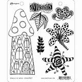 Dylusions Stamps Rubber Cling Dyan Reaveley sketch template