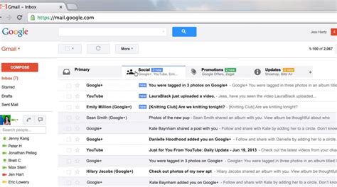 features  gmail inbox