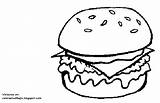 Dibujos Hamburguesa Hamburguer Hamburguesas Burger Hamburger Lanche Coloring Lanchonete sketch template