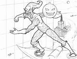 Goblin Green Coloring Pages Getcolorings Spiderman sketch template