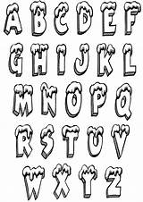 Alfabeto Lettering Graffitis Dibujo Moldes Zentangle Abecedario Bulletin Alfabet Terror Justcolor Template sketch template