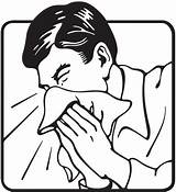 Sneeze Sneezing Allergies Handkerchief Layered Bless Got Into Man sketch template