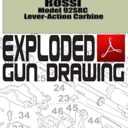 rossi model src lever action carbine exploded gun drawing  gundigest store