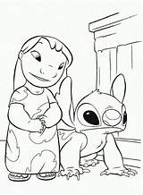 Stitch Lilo Coloring Pages Kids Printable sketch template