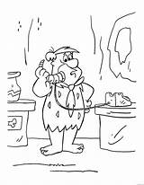 Coloring Pages Flintstones Coloring4free Printable Related Posts sketch template