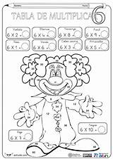 Tablas Multiplicar Multiplication Fichas Jugar sketch template