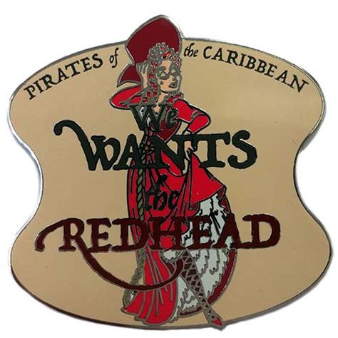 your wdw store disney pirates of the caribbean pin we wants the red head