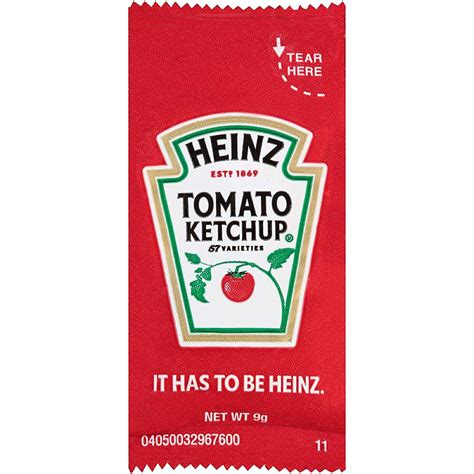 heinz tomato ketchup single serve packets  kids lunch  ct pack