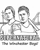 Supernatural Coloring Pages Print Famous Topcoloringpages Color Winchester People Actors sketch template