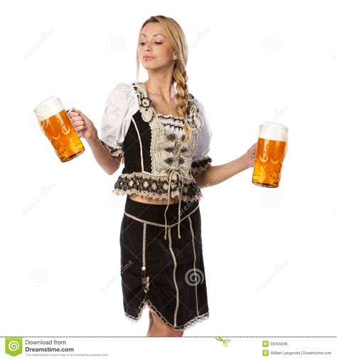 beautiful woman in tiroler outfit royalty free stock image image 33455046