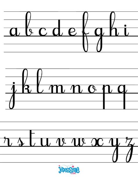 les lettres cursives minuscules lettres cursives ecrire en cursive cursive