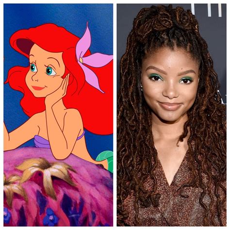 halle bailey shares first the little mermaid reboot picture as ariel