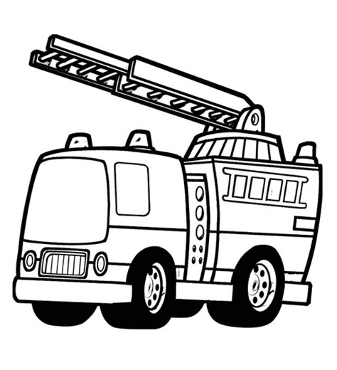 fire truck  fire ladder coloring page  printable coloring pages