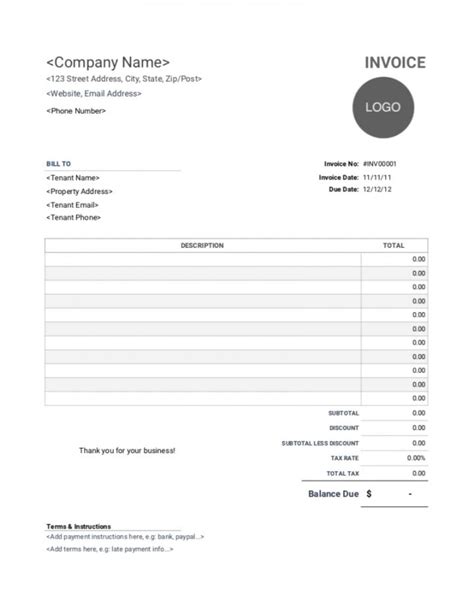 explore    rental income receipt template invoice