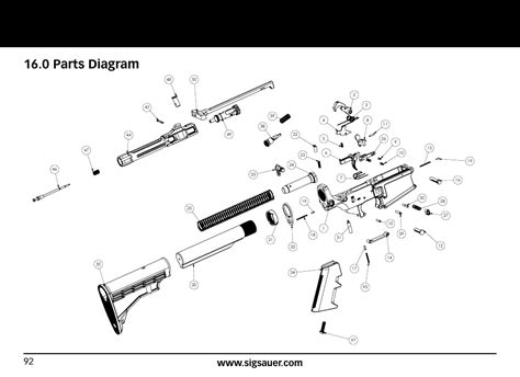 parts diagram  exploded assy sig sauer sig rifle user manual page