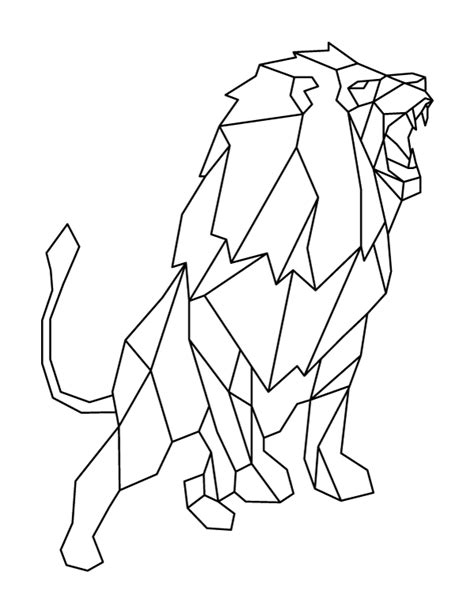 roaring lion coloring page choose    million  vectors