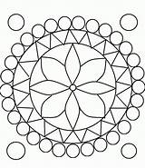 Mosaic Coloring Pages Patterns Flower Getcolorings Unique sketch template