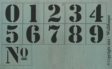 number set number stencils stencils stencil fabric