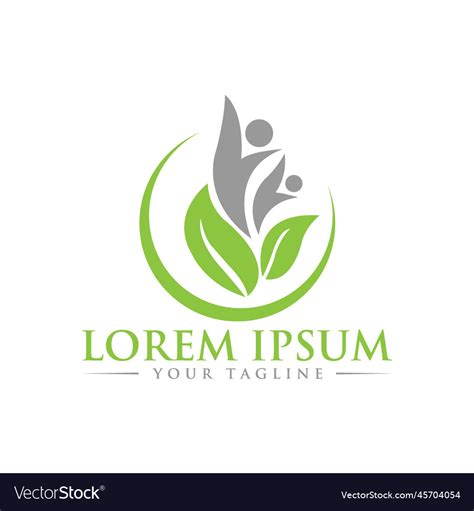 modern wellness logo design royalty  vector image