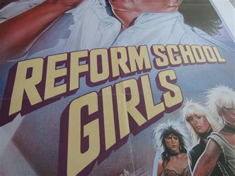 Original 1986 Lobby Poster Reform School Girls Movie 27x41 Vintage Rare
